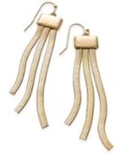 Thalia Sodi Gold-tone Herringbone Fringe Drop Earrings, Only At Macy's