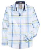 Guess Men's Long-sleeve Plaid-print Shirt