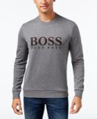 Hugo Boss Green Men's Graphic-print Sweatshirt