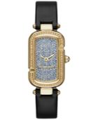 Marc Jacobs Women's The Jacobs Black Leather Strap Watch 20x31mm Mj1553
