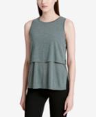 Calvin Klein Performance Epic Knit Tiered Tank Top