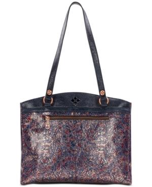 Patricia Nash Kimono Tapestry Metallic Poppy Tote