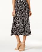 Jm Collection Jacquard Midi Skirt, Only At Macy's