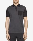 Calvin Klein Men's Slim-fit Colorblocked Jacquard Polo