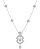 Diamond (1/4 Ct. T.w.) 18 Pendant Necklace In Sterling Silver