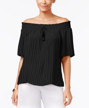 Thalia Sodi Pleated Off-the-shoulder Top, Only At Macy's