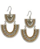 Lucky Brand Two-tone Crystal & Stone Statement Earrings