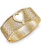 Thalia Sodi Gold-tone Heart Hinged Bangle Bracelet, Only At Macy's