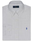 Polo Ralph Lauren Men's Classic-fit White Checked Dress Shirt