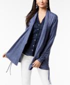I.n.c. Ruched Cardigan, Created For Macy's