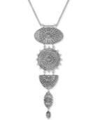 Lucky Brand Silver-tone Multi-medallion 28 Pendant Necklace