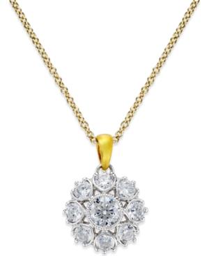 Marchesa Certified Diamond Pendant In 18k Gold & White Gold (3/4 Ct. T.w.)