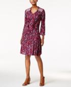 Style & Co Paisley-print Peasant Dress, Only At Macy's