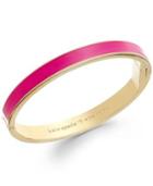 Kate Spade New York Gold-tone Tickled Pink Idiom Bangle Bracelet