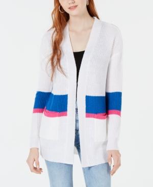 Ultra Flirt By Ikeddi Juniors' Colorblocked Long Cardigan