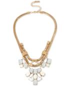 M. Haskell For Inc Gold-tone Heavy-link Faceted Stone Statement Necklace, Only At Macy's