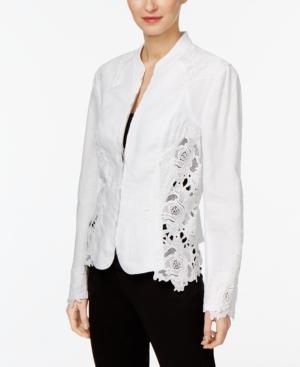 Inc International Concepts Lace-inset Jacket, Only At Macy's