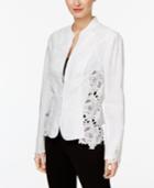 Inc International Concepts Lace-inset Jacket, Only At Macy's