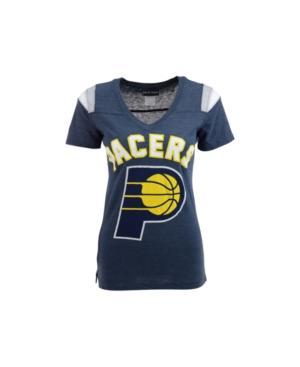 5th & Ocean Women's Indiana Pacers Shoulder Stripe T-shirt