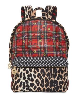 Betsey Johnson Mixed-print Backpack