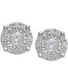 Trumiracle Diamond Halo Stud Earrings In 14k White Gold (1/4 Ct. T.w.)