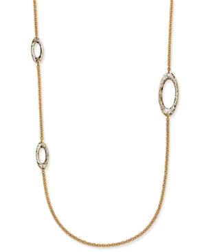 Erwin Pearl Atelier For Charter Club Gold-tone Enamel Oval Long Necklace, Only At Macy's