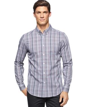 Calvin Klein Men's Tonal Plaid Shirt