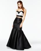 Say Yes To The Prom Juniors' 2-pc. Colorblocked Mermaid Gown, A Macy's Exclusive