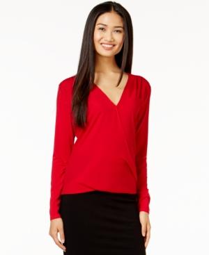 Vince Camuto Faux-wrap Blouse