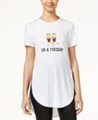 Freeze 24-7 Juniors' Emoji High-low Graphic Tunic