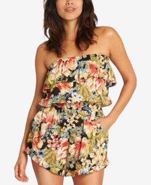 Billabong Juniors' Flower Power Strapless Ruffle Romper