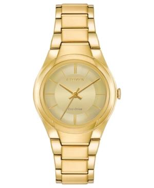 Citizen Eco-drive Women's Gold-tone Stainless Steel Bracelet Watch 29mm