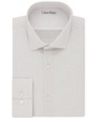 Calvin Klein Men's X Extra-slim Fit Stretch Apricot Print Dress Shirt