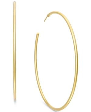 Giani Bernini Post Hoop Earrings In 24k Gold Over Sterling Silver, 2-3/4