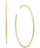Giani Bernini Post Hoop Earrings In 24k Gold Over Sterling Silver, 2-3/4