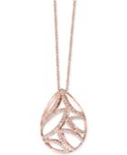 Pave Rose By Effy Diamond Teardrop Pendant Necklace (3/8 Ct. T.w.) In 14k Rose Gold