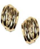 Jones New York Earrings, Gold-tone Button Clip On Earrings