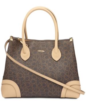Calvin Klein Stella Signature Medium Satchel