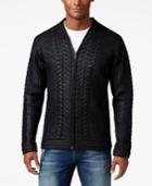 Guess Men's Coated Bomber Jacket