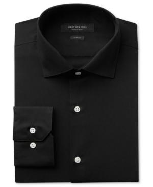 Marc New York Men's Slim-fit Wrinkle-free Solid Dress Shirt