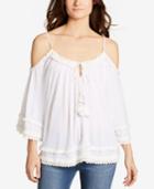 William Rast Danae Fringe Cold-shoulder Top