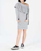 Nicopanda Off-the-shoulder Sweatshirt Dress, Created For Macy's
