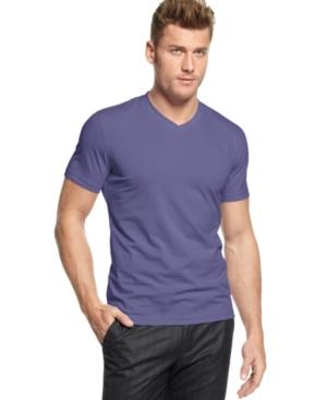 Alfani Men's Slim Fitted V-neck T-shirt, Only At Macy's