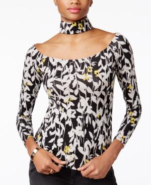 Guess Off-the-shoulder Choker Top