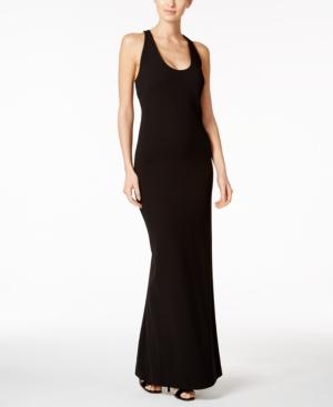 Calvin Klein Crisscross Open-back Gown