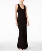 Calvin Klein Crisscross Open-back Gown