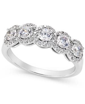Five-stone Diamond Band (1 Ct. T.w.) In 14k White Gold
