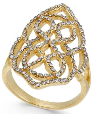 I.n.c. Gold-tone Pave Statement Ring, Created For Macy's