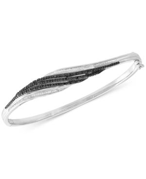 Diamond Twist Bangle Bracelet (1/2 Ct. T.w.) In Sterling Silver