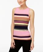 Inc International Concepts Petite Striped Halter Sweater, Only At Macy's